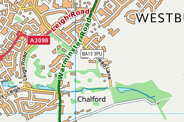 BA13 3PU map - OS VectorMap District (Ordnance Survey) BA13 3PU map - OS VectorMap District (Ordnance Survey)