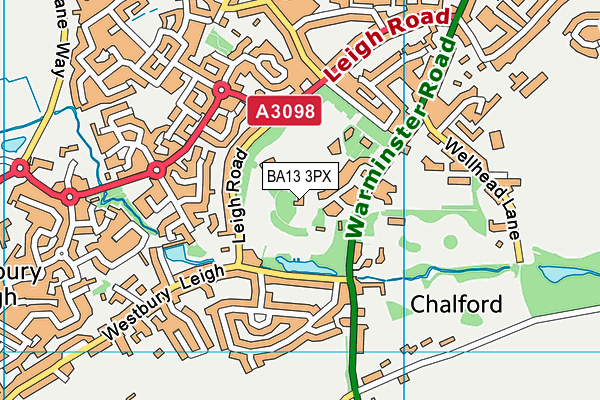 BA13 3PX map - OS VectorMap District (Ordnance Survey) BA13 3PX map - OS VectorMap District (Ordnance Survey)