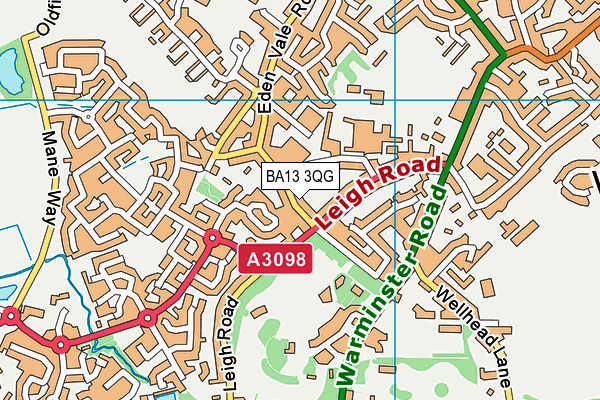 BA13 3QG map - OS VectorMap District (Ordnance Survey) BA13 3QG map - OS VectorMap District (Ordnance Survey)