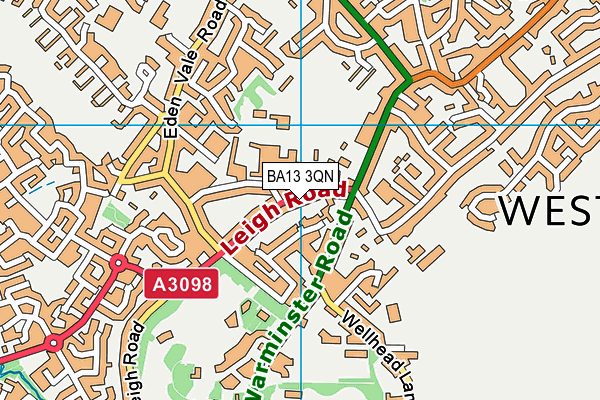 BA13 3QN map - OS VectorMap District (Ordnance Survey) BA13 3QN map - OS VectorMap District (Ordnance Survey)