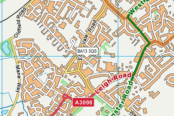 BA13 3QS map - OS VectorMap District (Ordnance Survey) BA13 3QS map - OS VectorMap District (Ordnance Survey)