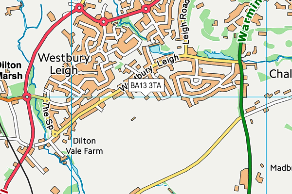 BA13 3TA map - OS VectorMap District (Ordnance Survey) BA13 3TA map - OS VectorMap District (Ordnance Survey)