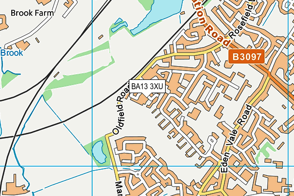 BA13 3XU map - OS VectorMap District (Ordnance Survey) BA13 3XU map - OS VectorMap District (Ordnance Survey)