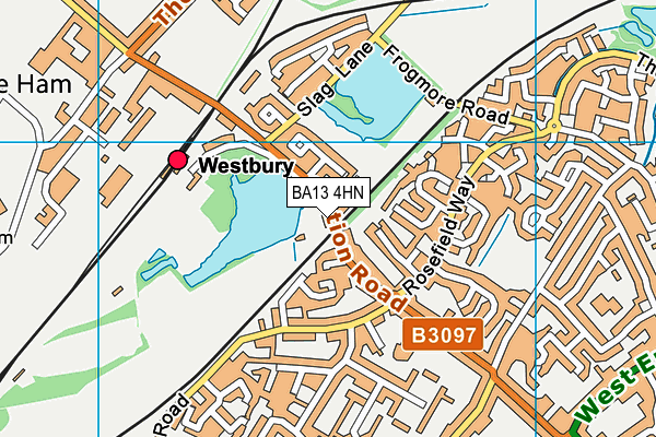 BA13 4HN map - OS VectorMap District (Ordnance Survey) BA13 4HN map - OS VectorMap District (Ordnance Survey)