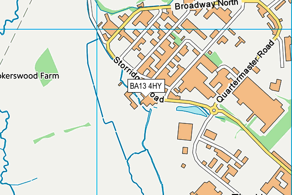 BA13 4HY map - OS VectorMap District (Ordnance Survey) BA13 4HY map - OS VectorMap District (Ordnance Survey)