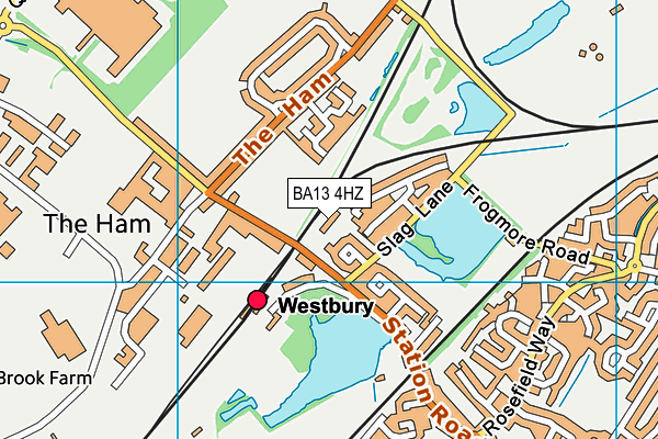 BA13 4HZ map - OS VectorMap District (Ordnance Survey)