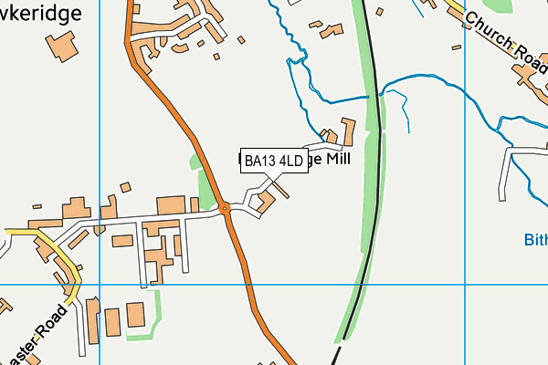 BA13 4LD map - OS VectorMap District (Ordnance Survey) BA13 4LD map - OS VectorMap District (Ordnance Survey)
