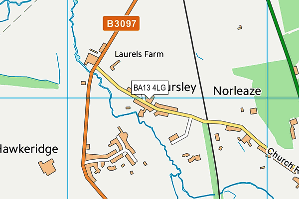 BA13 4LG map - OS VectorMap District (Ordnance Survey)