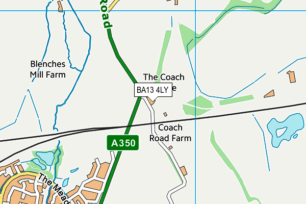 BA13 4LY map - OS VectorMap District (Ordnance Survey) BA13 4LY map - OS VectorMap District (Ordnance Survey)