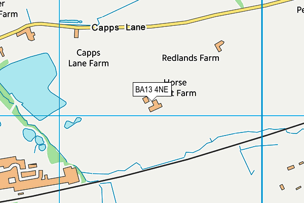 BA13 4NE map - OS VectorMap District (Ordnance Survey) BA13 4NE map - OS VectorMap District (Ordnance Survey)
