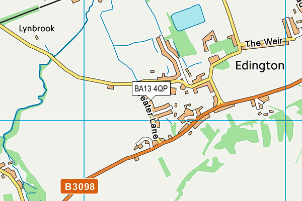 BA13 4QP map - OS VectorMap District (Ordnance Survey)