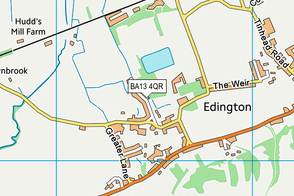 BA13 4QR map - OS VectorMap District (Ordnance Survey) BA13 4QR map - OS VectorMap District (Ordnance Survey)