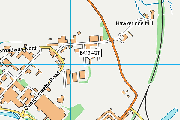 BA13 4QT map - OS VectorMap District (Ordnance Survey) BA13 4QT map - OS VectorMap District (Ordnance Survey)