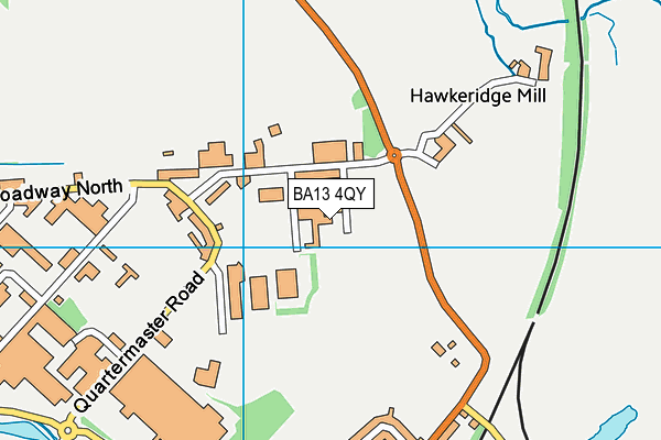 BA13 4QY map - OS VectorMap District (Ordnance Survey) BA13 4QY map - OS VectorMap District (Ordnance Survey)