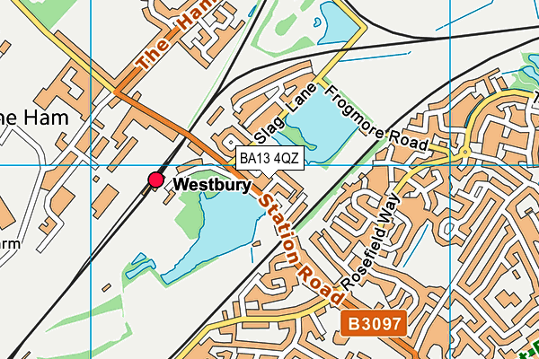 BA13 4QZ map - OS VectorMap District (Ordnance Survey) BA13 4QZ map - OS VectorMap District (Ordnance Survey)