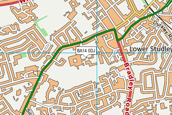 BA14 0DJ map - OS VectorMap District (Ordnance Survey) BA14 0DJ map - OS VectorMap District (Ordnance Survey)