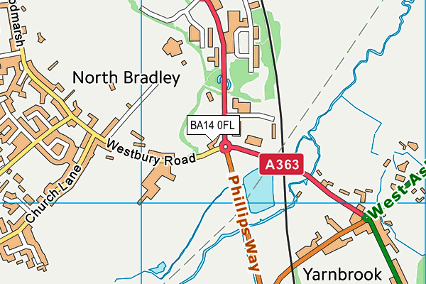 BA14 0FL map - OS VectorMap District (Ordnance Survey) BA14 0FL map - OS VectorMap District (Ordnance Survey)