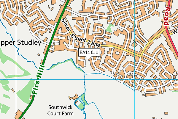 BA14 0JU map - OS VectorMap District (Ordnance Survey) BA14 0JU map - OS VectorMap District (Ordnance Survey)