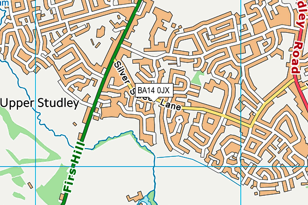 BA14 0JX map - OS VectorMap District (Ordnance Survey) BA14 0JX map - OS VectorMap District (Ordnance Survey)