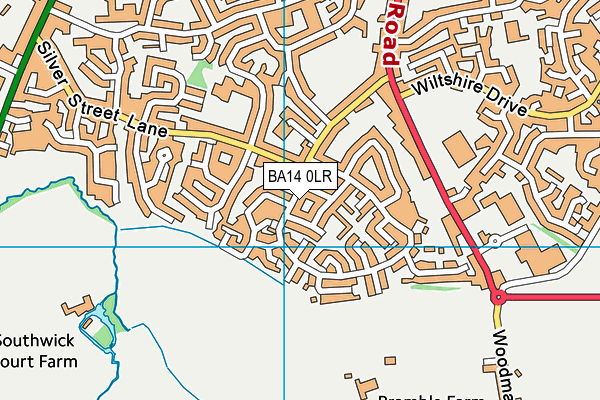 BA14 0LR map - OS VectorMap District (Ordnance Survey) BA14 0LR map - OS VectorMap District (Ordnance Survey)