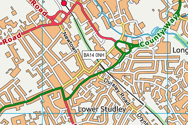 BA14 0NH map - OS VectorMap District (Ordnance Survey) BA14 0NH map - OS VectorMap District (Ordnance Survey)