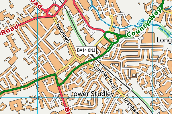 BA14 0NJ map - OS VectorMap District (Ordnance Survey) BA14 0NJ map - OS VectorMap District (Ordnance Survey)