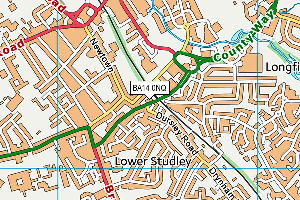 BA14 0NQ map - OS VectorMap District (Ordnance Survey) BA14 0NQ map - OS VectorMap District (Ordnance Survey)