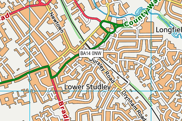 BA14 0NW map - OS VectorMap District (Ordnance Survey) BA14 0NW map - OS VectorMap District (Ordnance Survey)