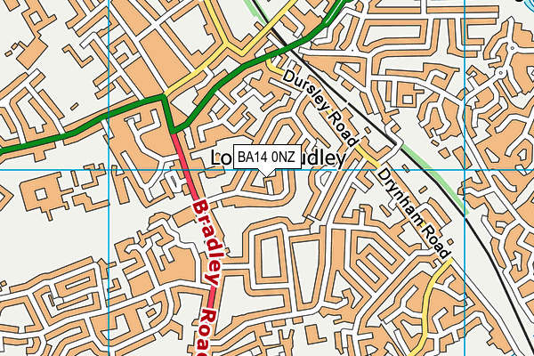 BA14 0NZ map - OS VectorMap District (Ordnance Survey) BA14 0NZ map - OS VectorMap District (Ordnance Survey)