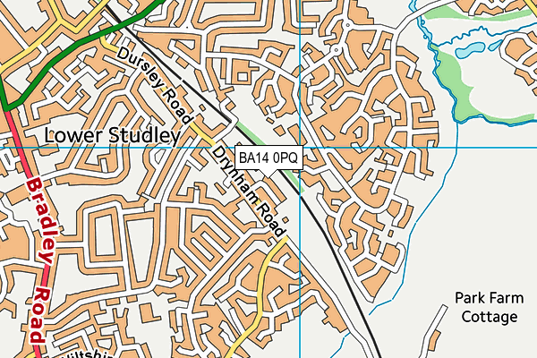 BA14 0PQ map - OS VectorMap District (Ordnance Survey) BA14 0PQ map - OS VectorMap District (Ordnance Survey)