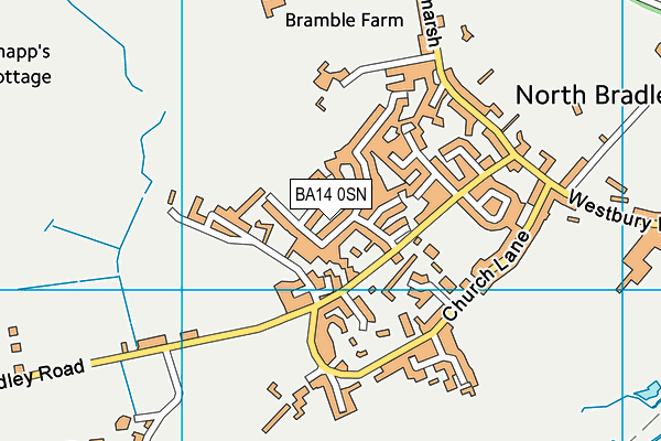 BA14 0SN map - OS VectorMap District (Ordnance Survey) BA14 0SN map - OS VectorMap District (Ordnance Survey)