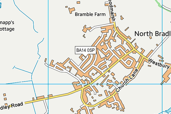 BA14 0SP map - OS VectorMap District (Ordnance Survey) BA14 0SP map - OS VectorMap District (Ordnance Survey)