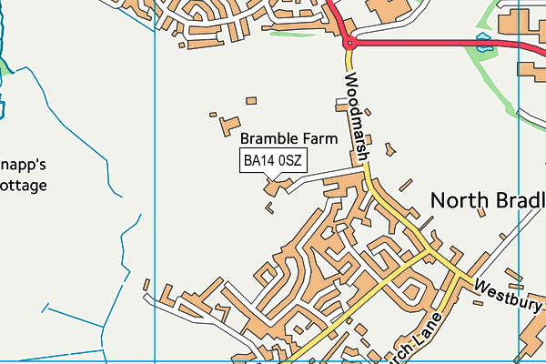 BA14 0SZ map - OS VectorMap District (Ordnance Survey) BA14 0SZ map - OS VectorMap District (Ordnance Survey)