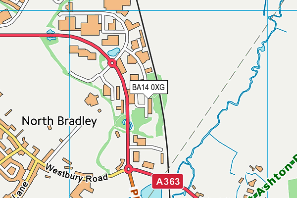 BA14 0XG map - OS VectorMap District (Ordnance Survey) BA14 0XG map - OS VectorMap District (Ordnance Survey)