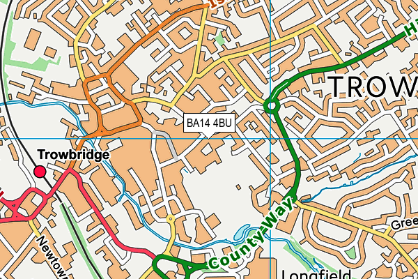 BA14 4BU map - OS VectorMap District (Ordnance Survey) BA14 4BU map - OS VectorMap District (Ordnance Survey)