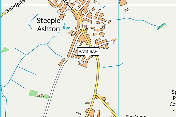 BA14 6AH map - OS VectorMap District (Ordnance Survey) BA14 6AH map - OS VectorMap District (Ordnance Survey)