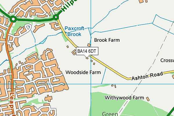 BA14 6DT map - OS VectorMap District (Ordnance Survey) BA14 6DT map - OS VectorMap District (Ordnance Survey)