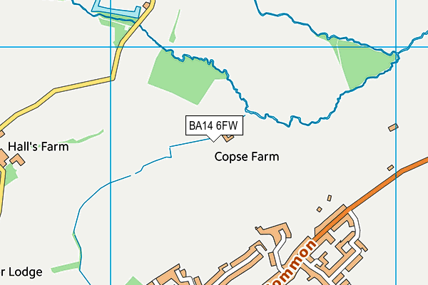 BA14 6FW map - OS VectorMap District (Ordnance Survey) BA14 6FW map - OS VectorMap District (Ordnance Survey)