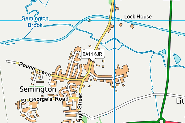 BA14 6JR map - OS VectorMap District (Ordnance Survey) BA14 6JR map - OS VectorMap District (Ordnance Survey)