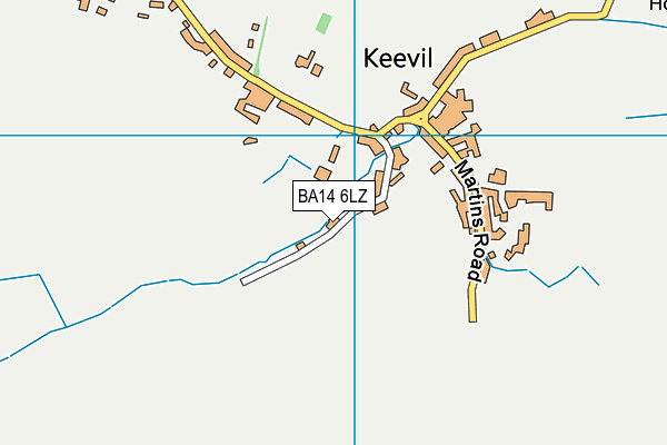 BA14 6LZ map - OS VectorMap District (Ordnance Survey) BA14 6LZ map - OS VectorMap District (Ordnance Survey)