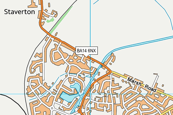 BA14 6NX map - OS VectorMap District (Ordnance Survey) BA14 6NX map - OS VectorMap District (Ordnance Survey)