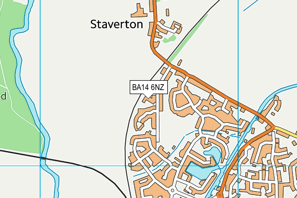 BA14 6NZ map - OS VectorMap District (Ordnance Survey) BA14 6NZ map - OS VectorMap District (Ordnance Survey)