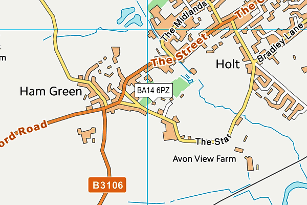 BA14 6PZ map - OS VectorMap District (Ordnance Survey) BA14 6PZ map - OS VectorMap District (Ordnance Survey)