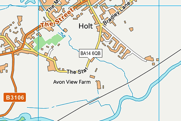 BA14 6QB map - OS VectorMap District (Ordnance Survey) BA14 6QB map - OS VectorMap District (Ordnance Survey)