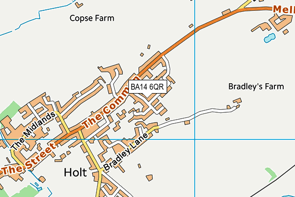 BA14 6QR map - OS VectorMap District (Ordnance Survey) BA14 6QR map - OS VectorMap District (Ordnance Survey)