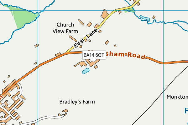 BA14 6QT map - OS VectorMap District (Ordnance Survey) BA14 6QT map - OS VectorMap District (Ordnance Survey)