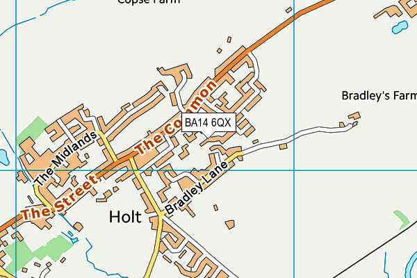 BA14 6QX map - OS VectorMap District (Ordnance Survey) BA14 6QX map - OS VectorMap District (Ordnance Survey)