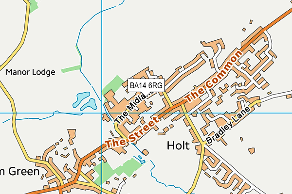 BA14 6RG map - OS VectorMap District (Ordnance Survey) BA14 6RG map - OS VectorMap District (Ordnance Survey)