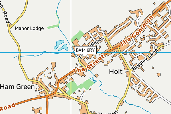 BA14 6RY map - OS VectorMap District (Ordnance Survey) BA14 6RY map - OS VectorMap District (Ordnance Survey)