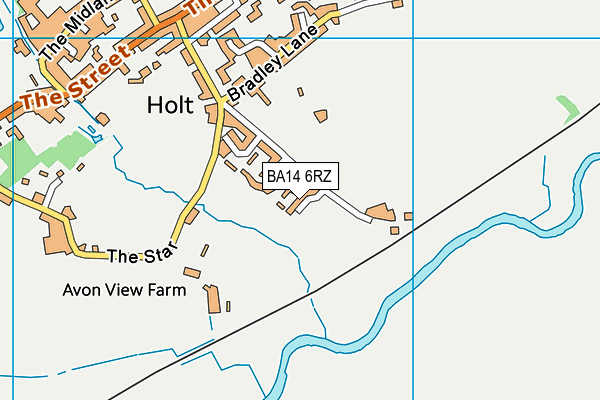 BA14 6RZ map - OS VectorMap District (Ordnance Survey) BA14 6RZ map - OS VectorMap District (Ordnance Survey)